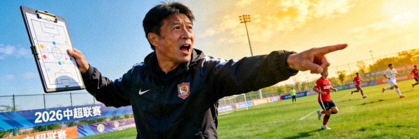 中超2026赛季争冠球队教练在场边指挥